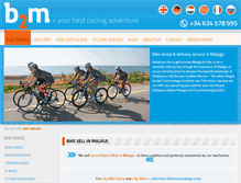 Tablet Screenshot of bike2malaga.com